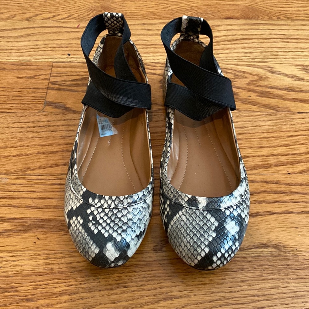 Style & Co snake print ballet flats